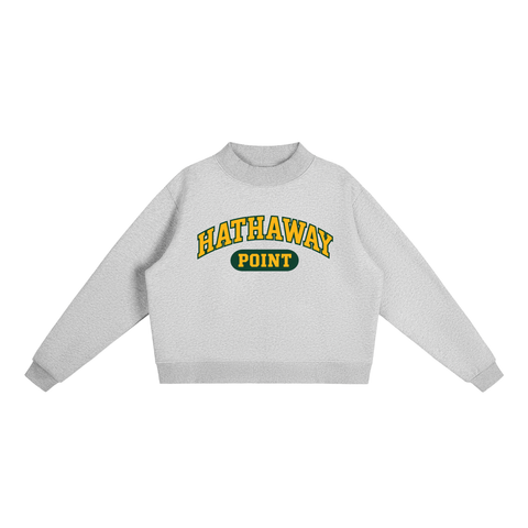 Women's Hathaway Point Mock-Neck Sweatshirt Green and Gold