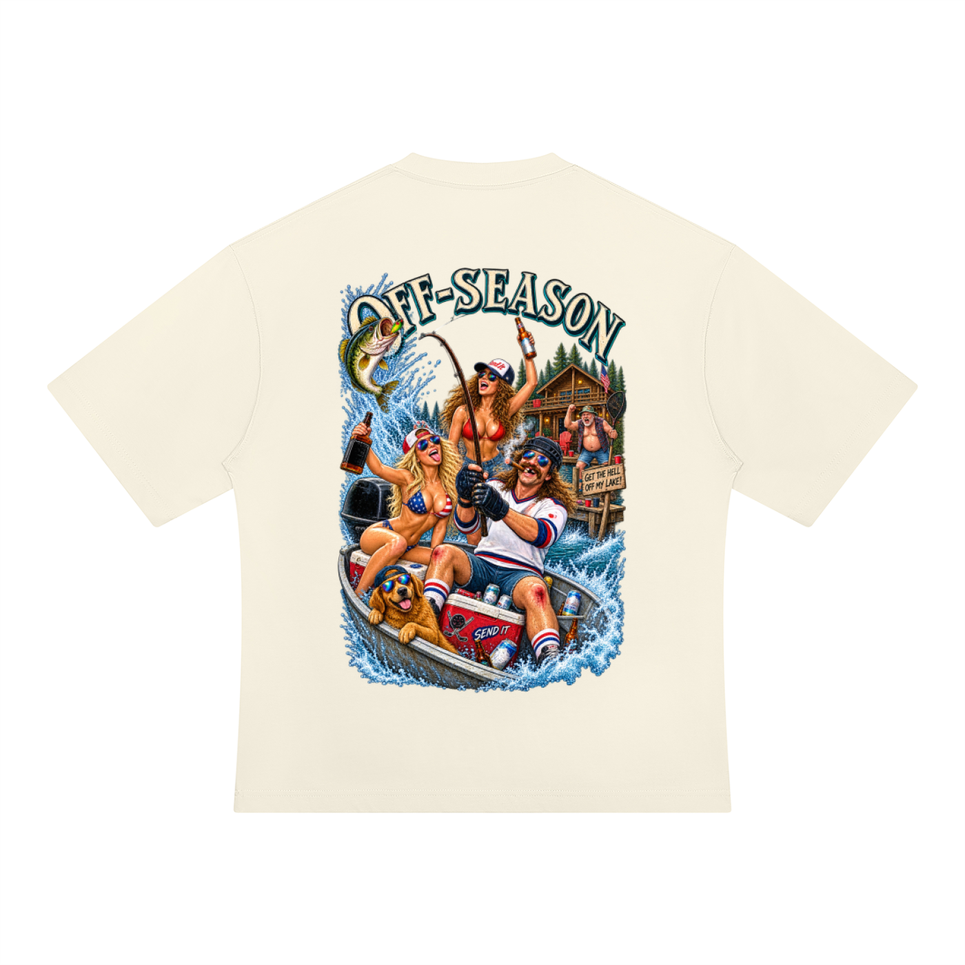 Off-Season Hockey Fishing T-Shirt