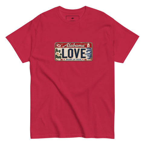 Love Alabama License Plate T-Shirt
