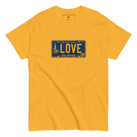 Love Delaware License Plate T-Shirt