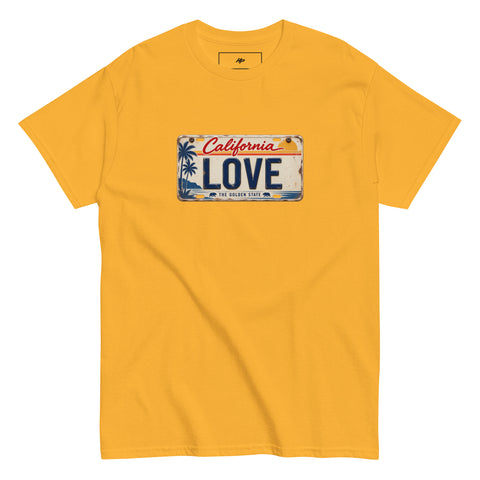 Love California License Plate T-Shirt