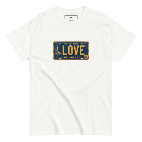 Love Delaware License Plate T-Shirt