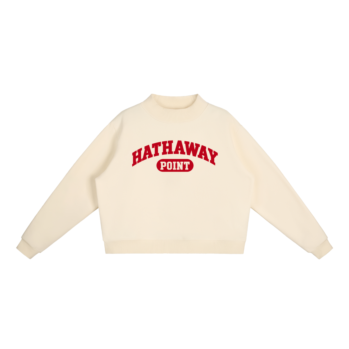 Women's Hathaway Point Mock-Neck Sweatshirt Crimson