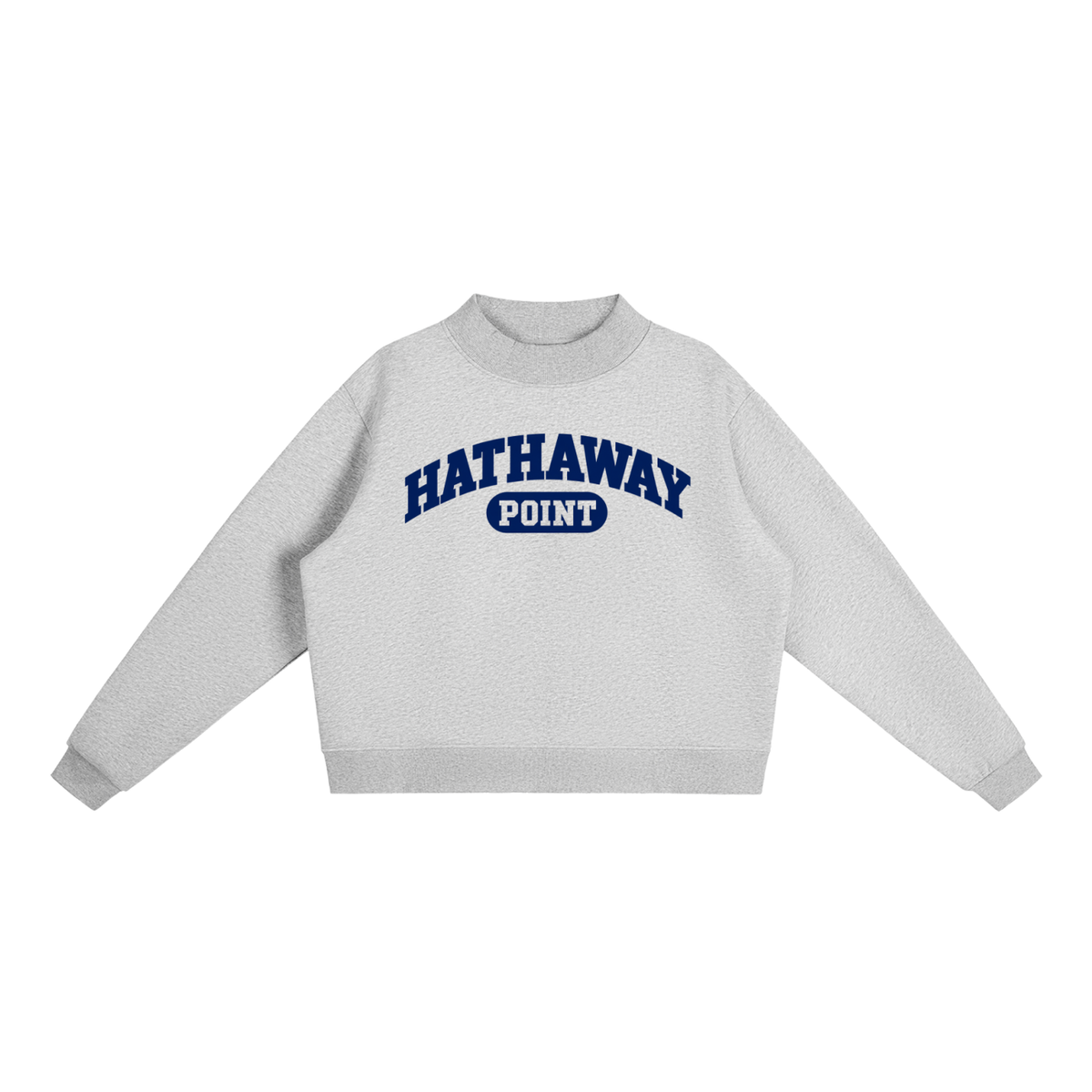 Women's Hathaway Point Mock-Neck Sweatshirt Navy Blue