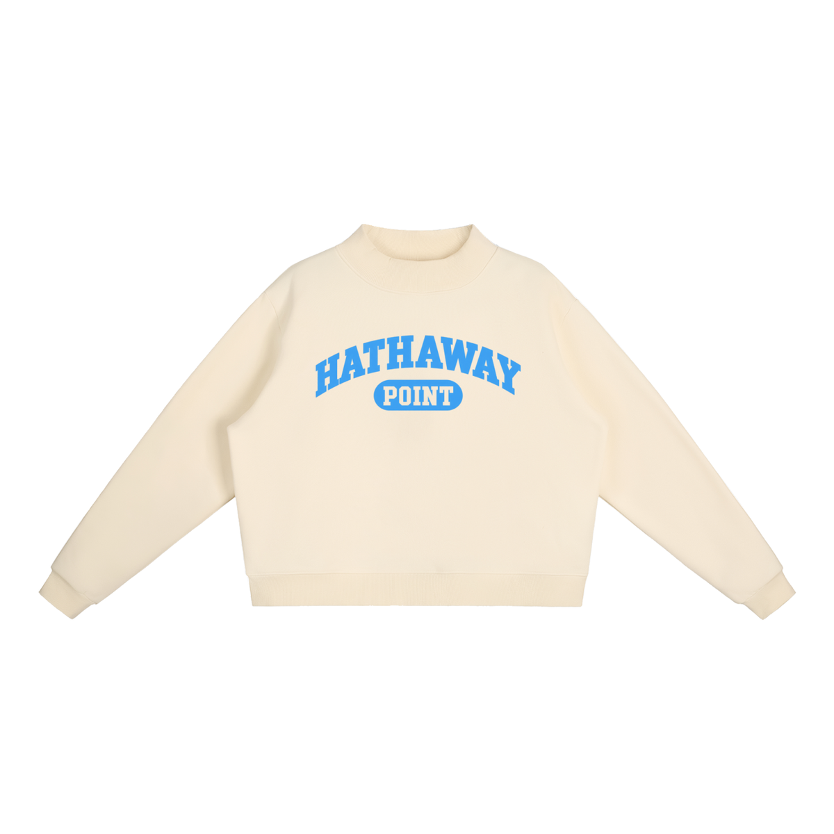 Women's Hathaway Point Mock-Neck Sweatshirt Baby Blue