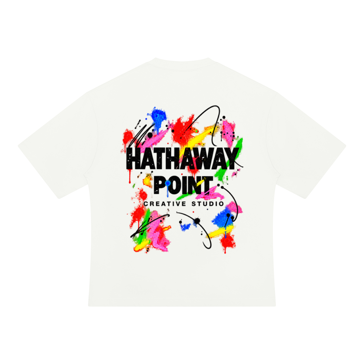 Signature Series Paint Splatter Oversized T-Shirt
