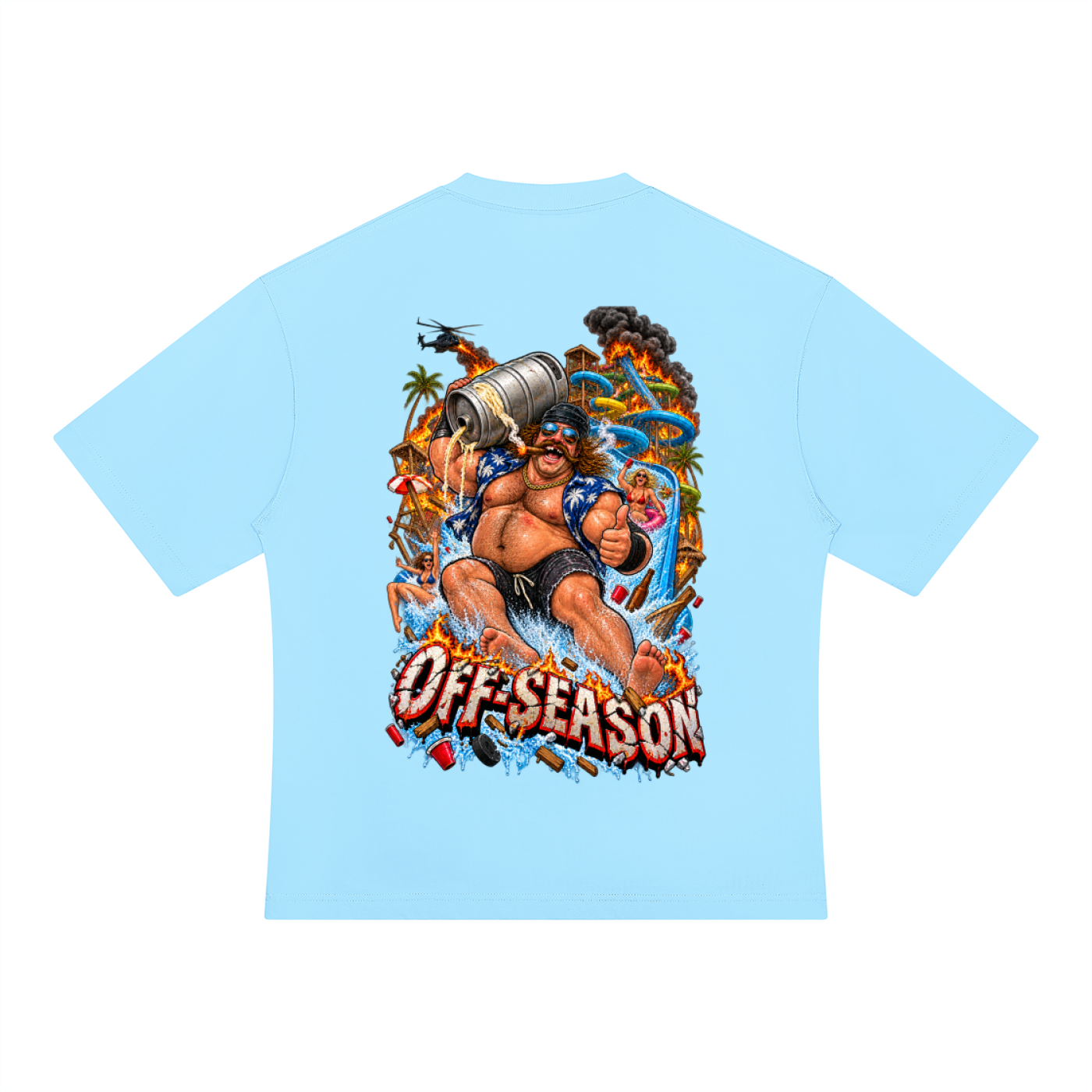 Off-Season Hockey Waterpark Oversized T-Shirt