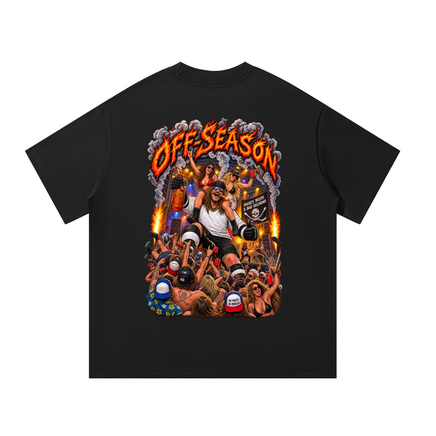 Off-Season Hockey Concert Oversized T-Shirt