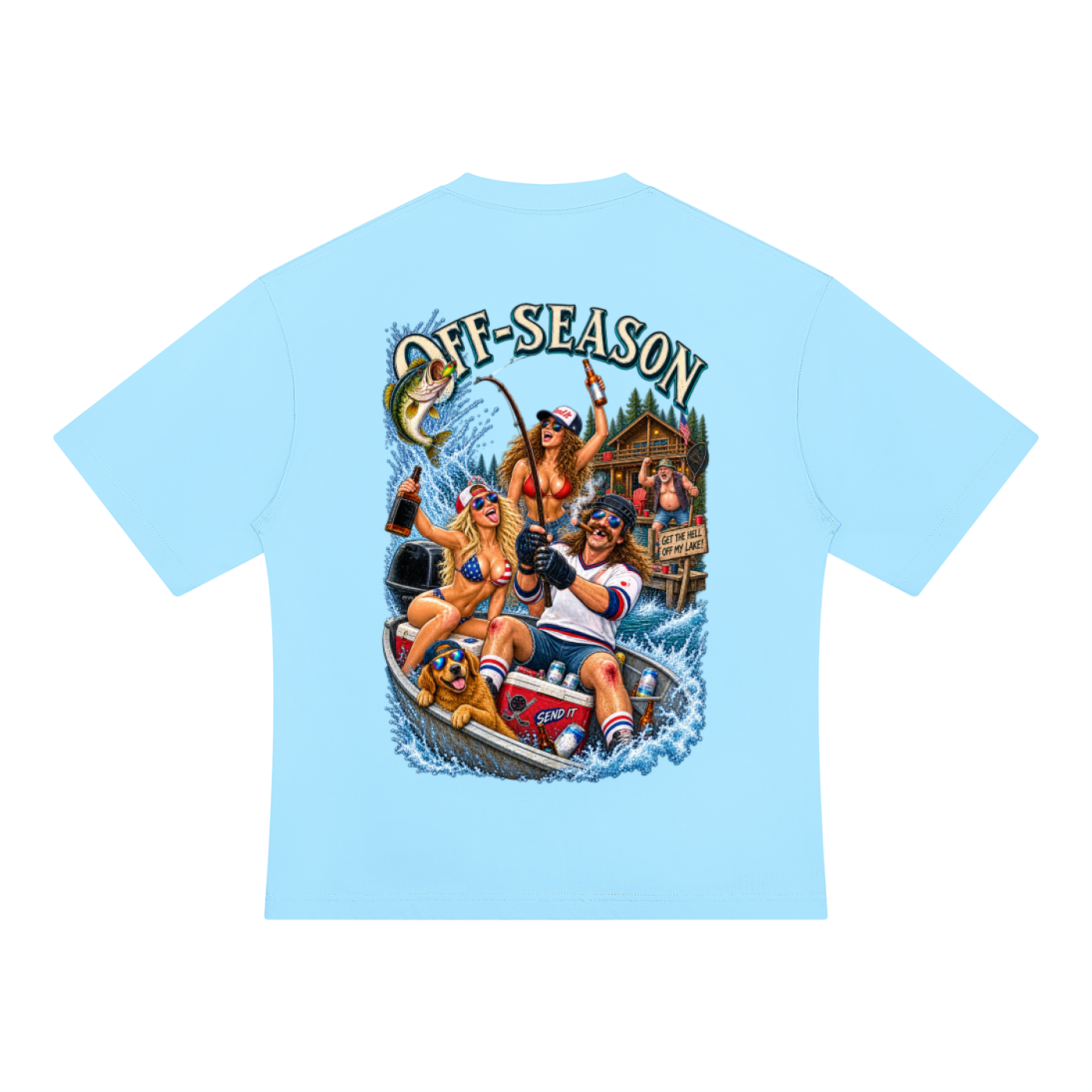 Off-Season Hockey Fishing T-Shirt