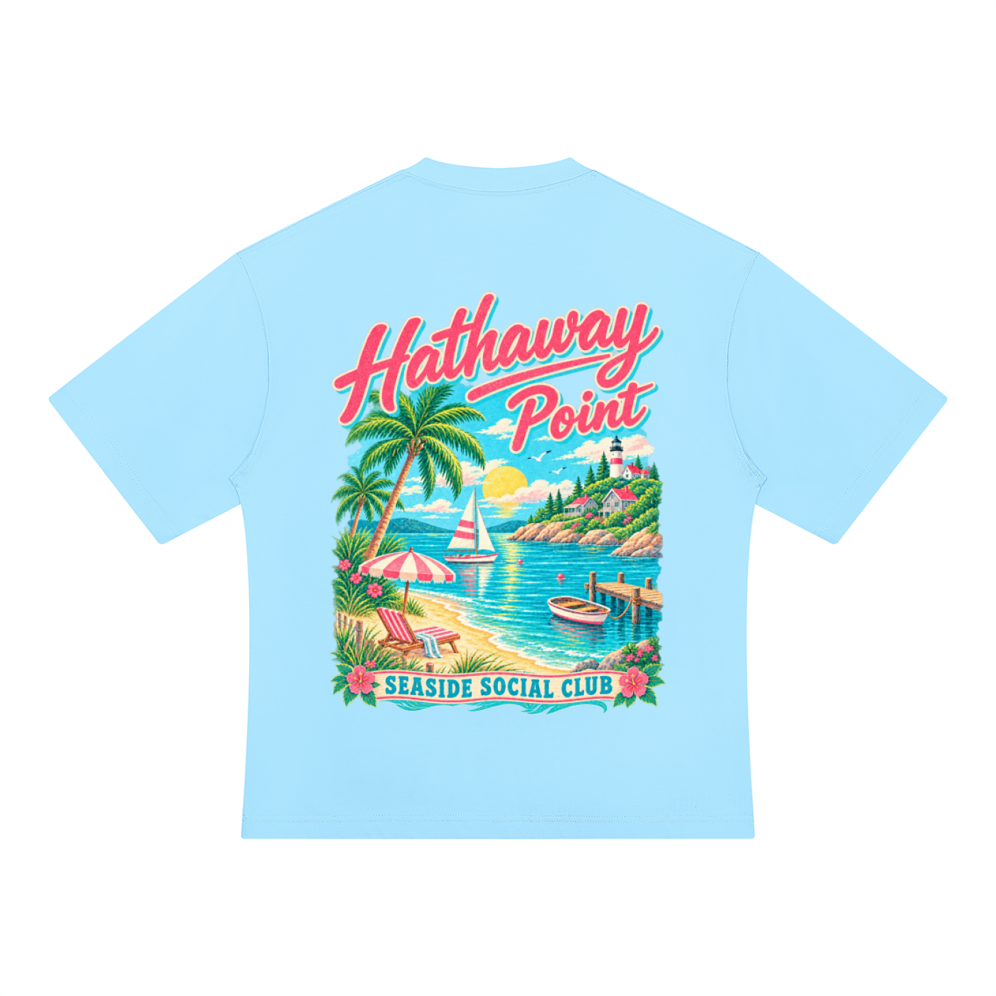 Signature Series Seaside Social Club Oversized T-Shirt