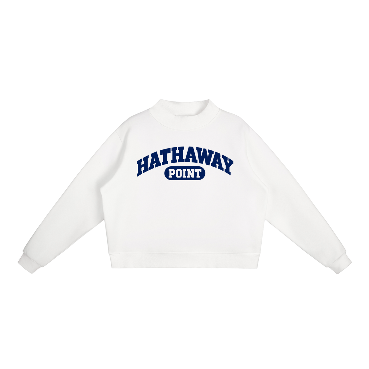 Women's Hathaway Point Mock-Neck Sweatshirt Navy Blue