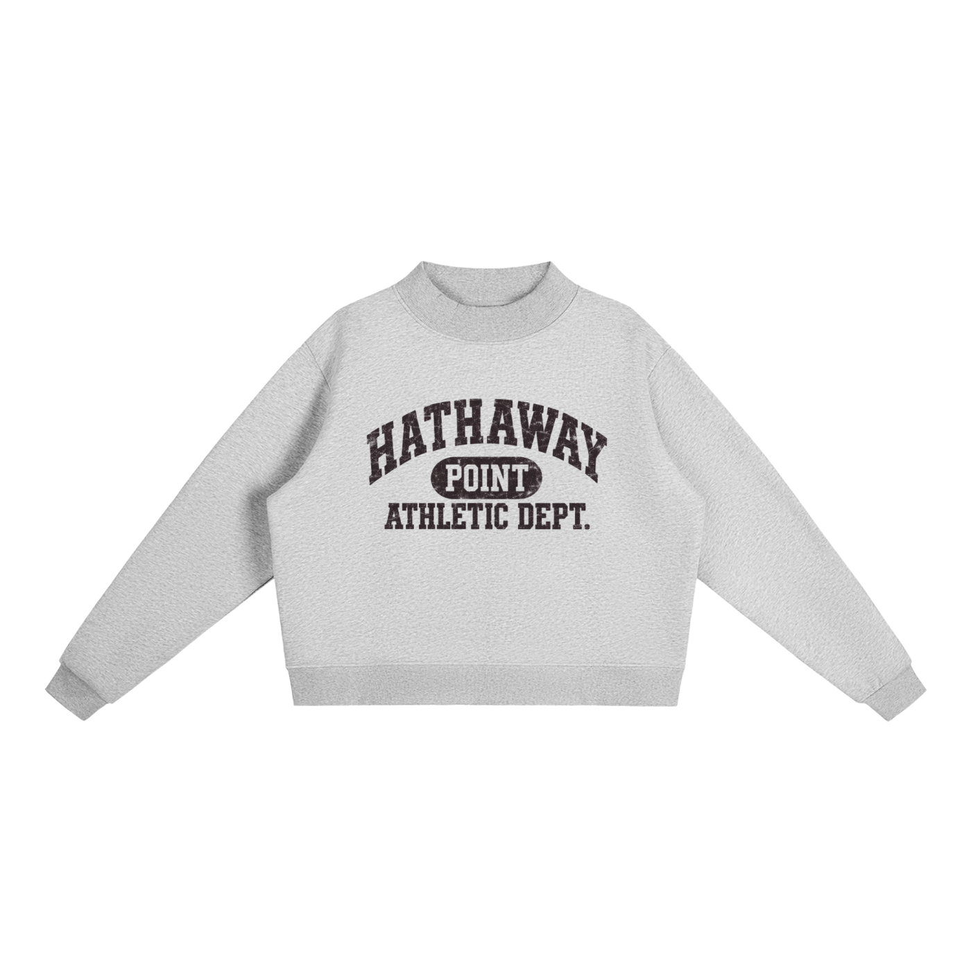 Hathaway Point Athletic Dept. Mock-Neck Sweatshirt
