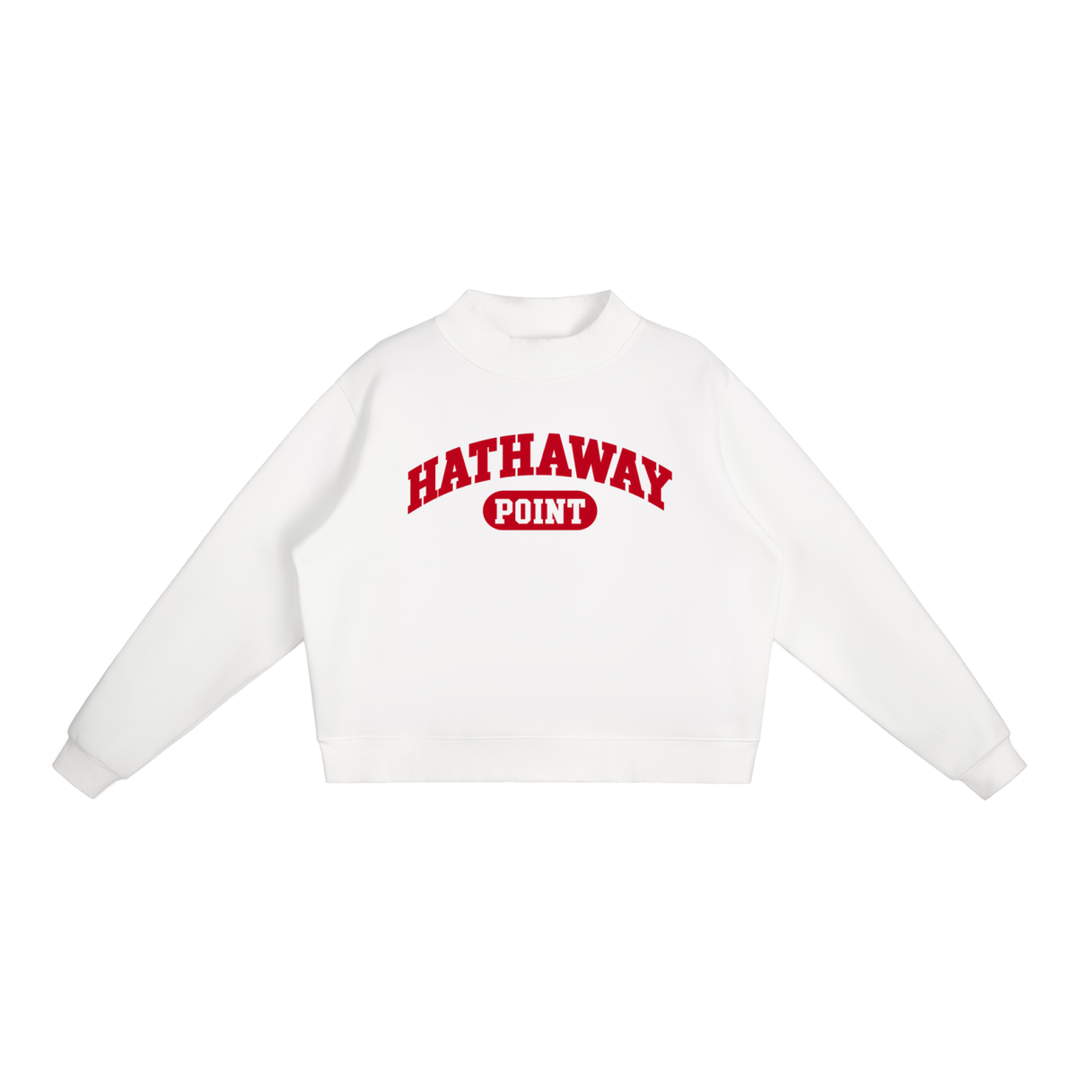 Women's Hathaway Point Mock-Neck Sweatshirt Crimson