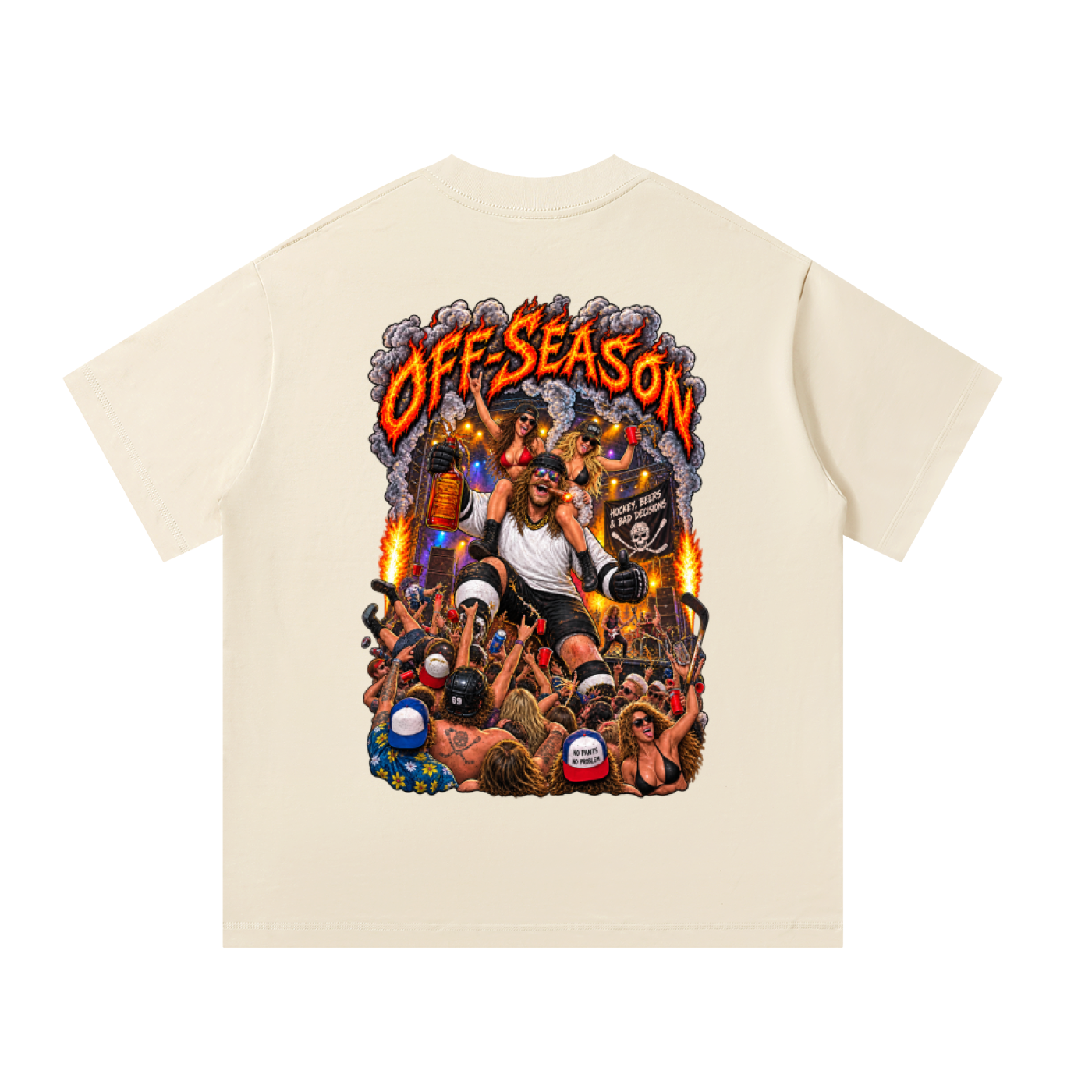 Off-Season Hockey Concert Oversized T-Shirt