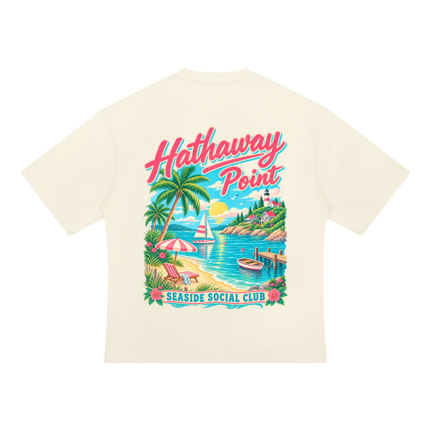 Signature Series Seaside Social Club Oversized T-Shirt