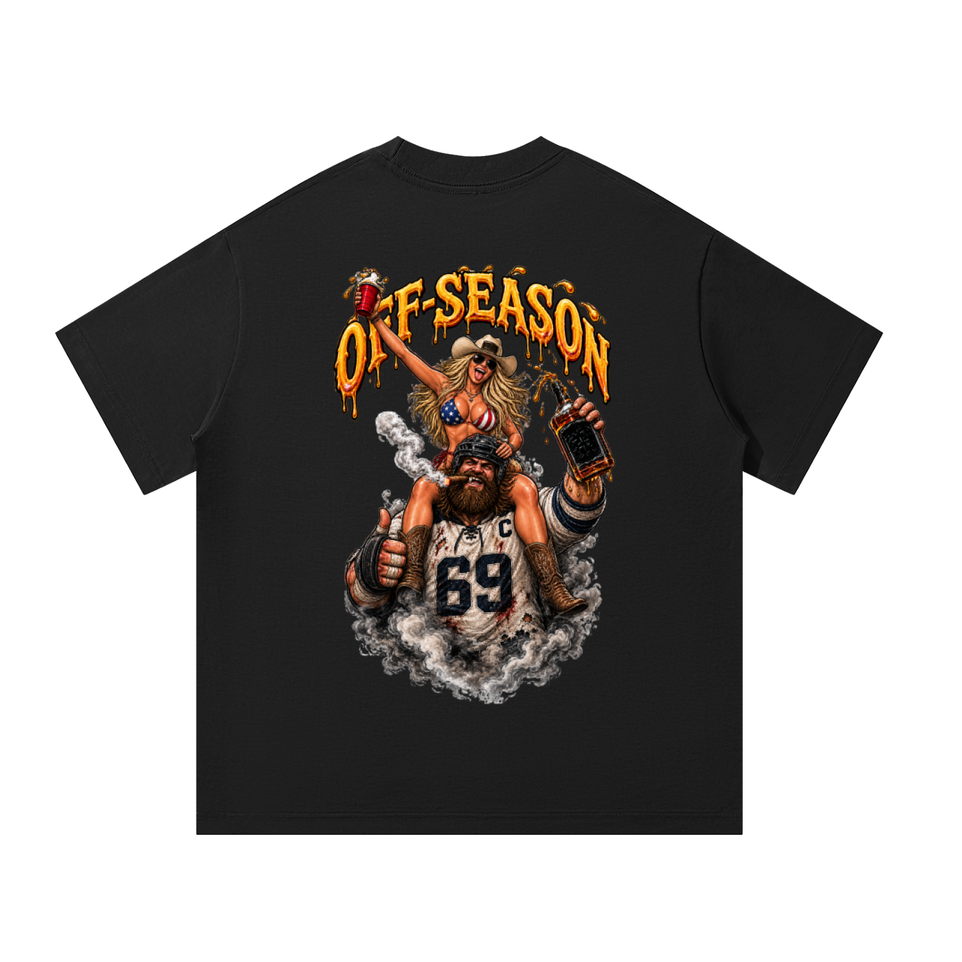 Off-Season Hockey Party Buds Oversized T-Shirt