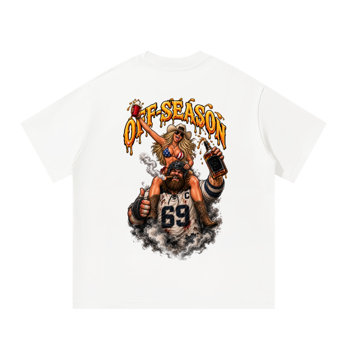 Off-Season Hockey Party Buds Oversized T-Shirt