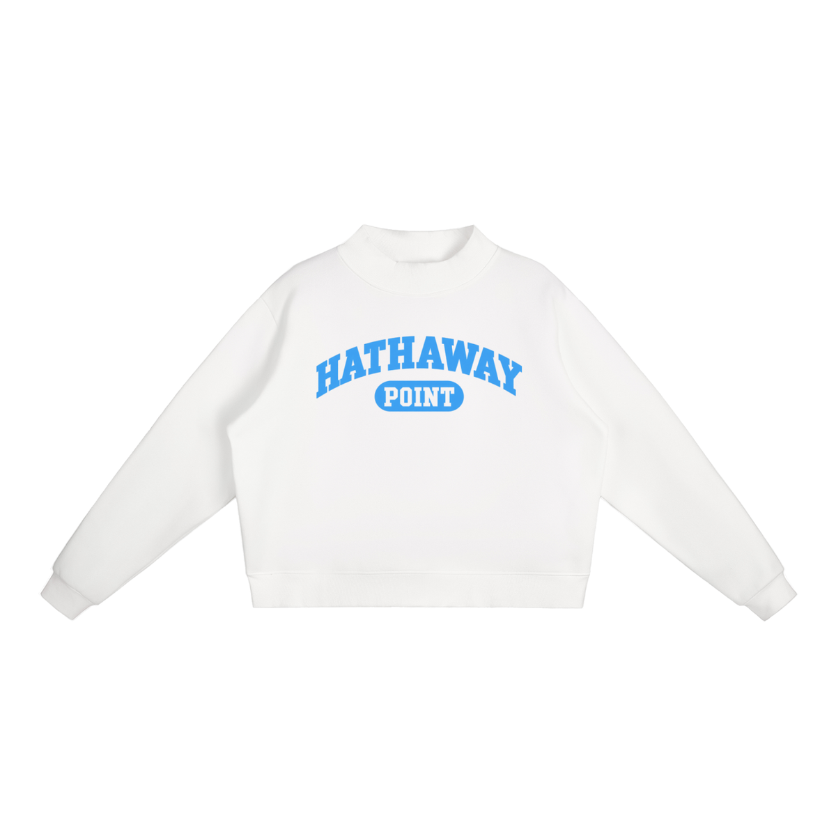 Women's Hathaway Point Mock-Neck Sweatshirt Baby Blue