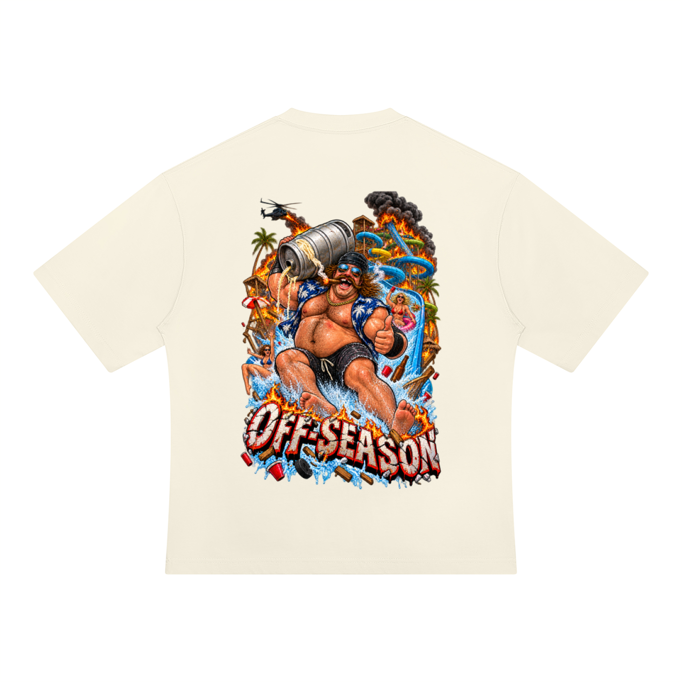 Off-Season Hockey Waterpark Oversized T-Shirt