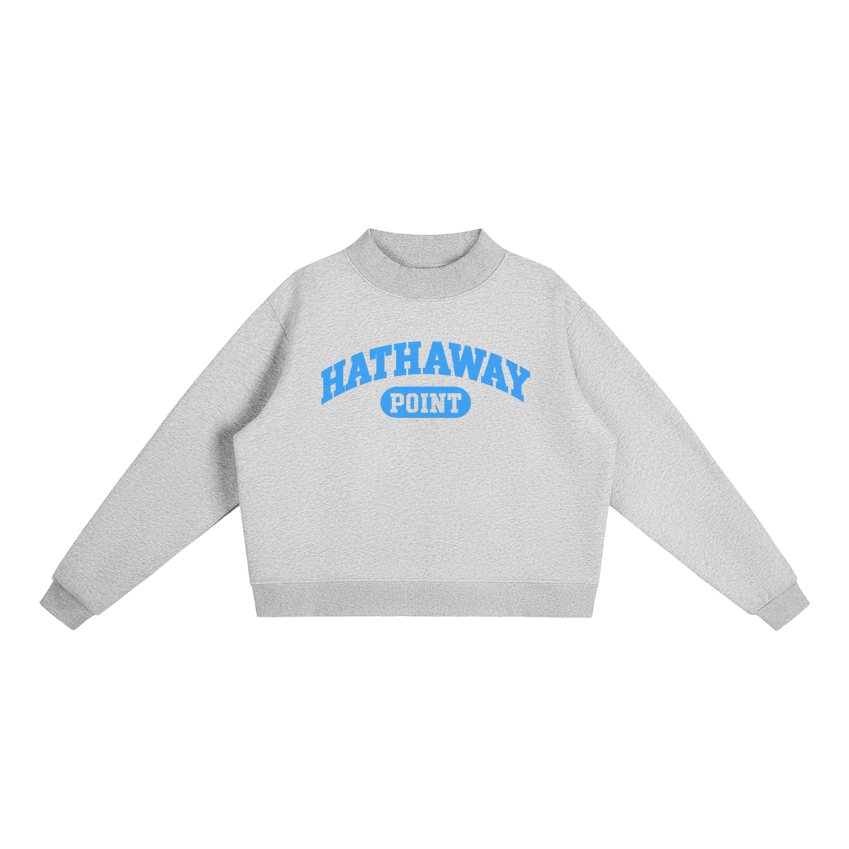 Women's Hathaway Point Mock-Neck Sweatshirt Baby Blue