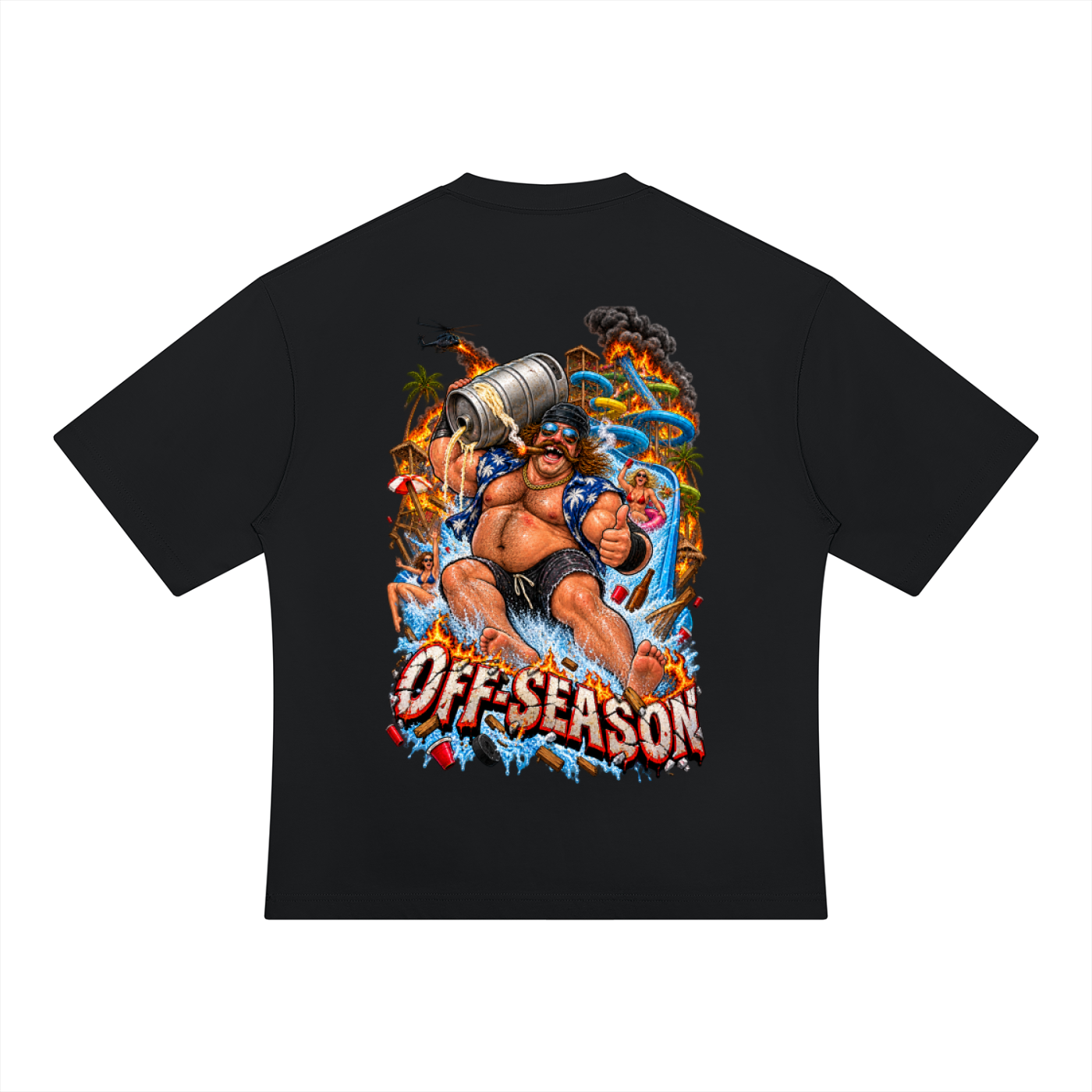 Off-Season Hockey Waterpark Oversized T-Shirt