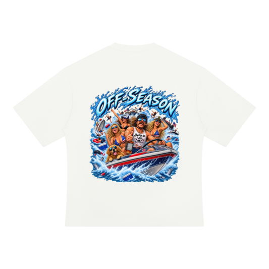 Off-Season Hockey Boating Oversized T-Shirt