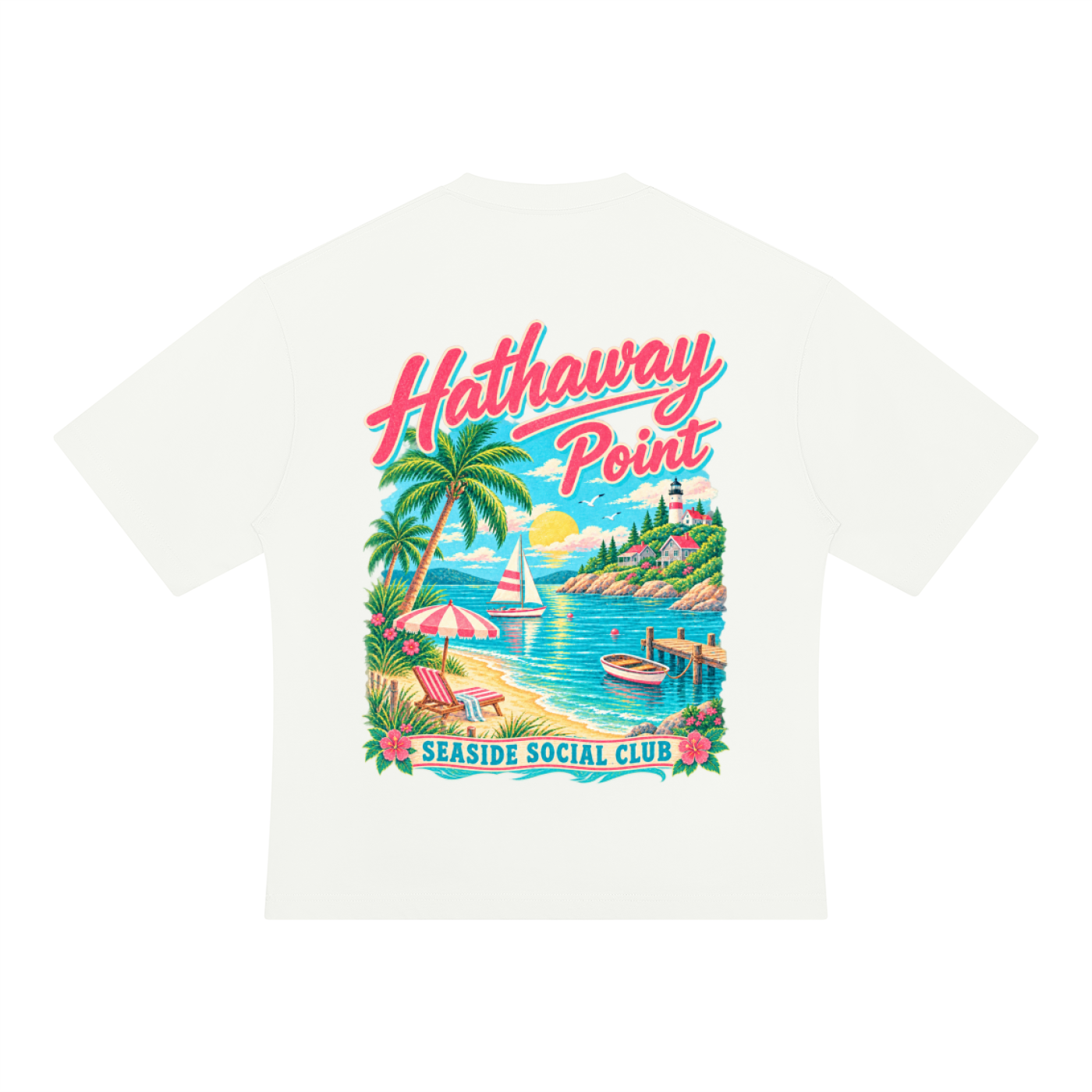 Signature Series Seaside Social Club Oversized T-Shirt