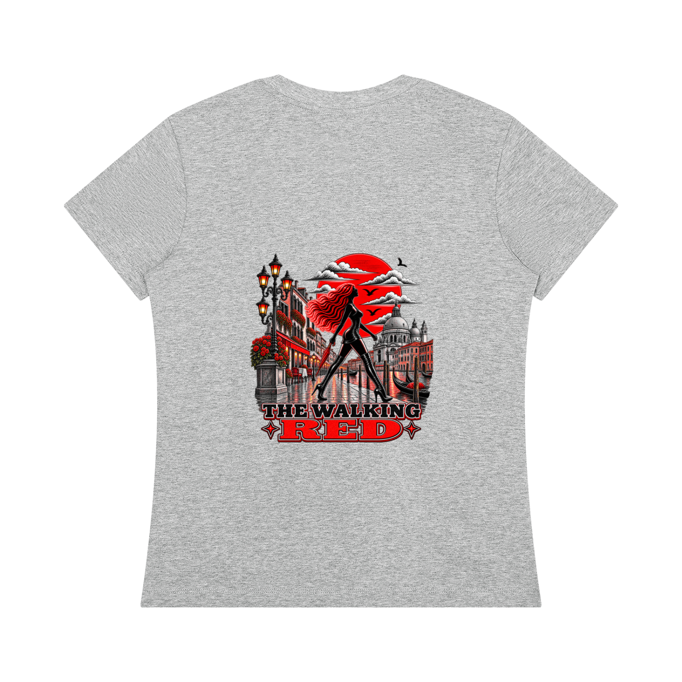 The Walking Red Venice Women's Crewneck T-Shirt