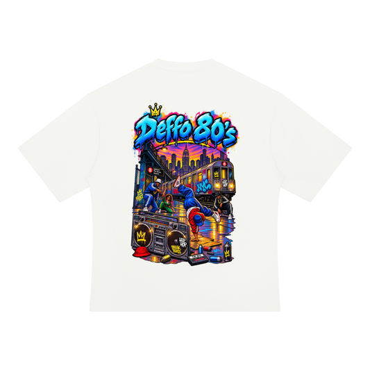 Deffo 80's Graffiti Oversized T-Shirt