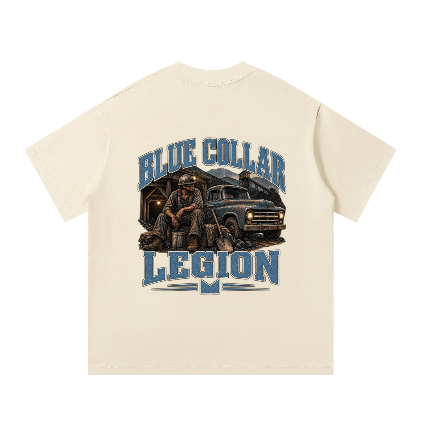 Blue Collar Legion Coal Miner Oversized T-Shirt