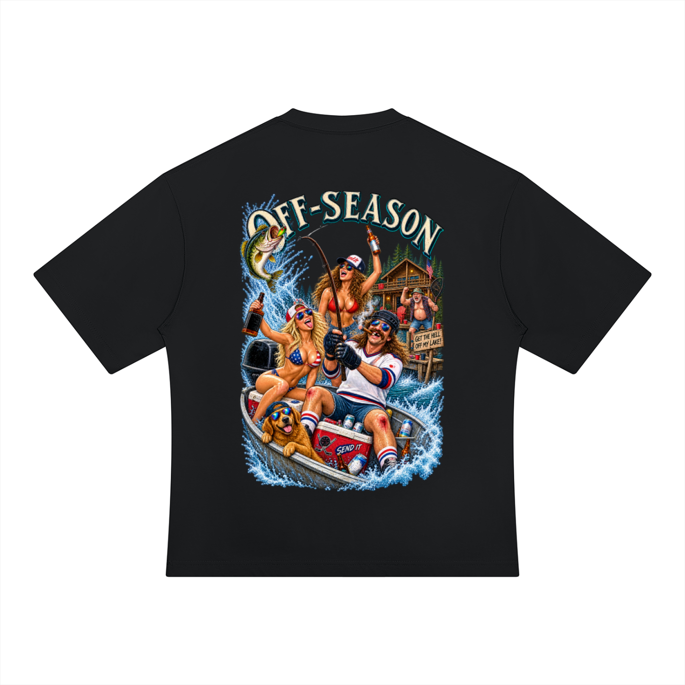 Off-Season Hockey Fishing T-Shirt