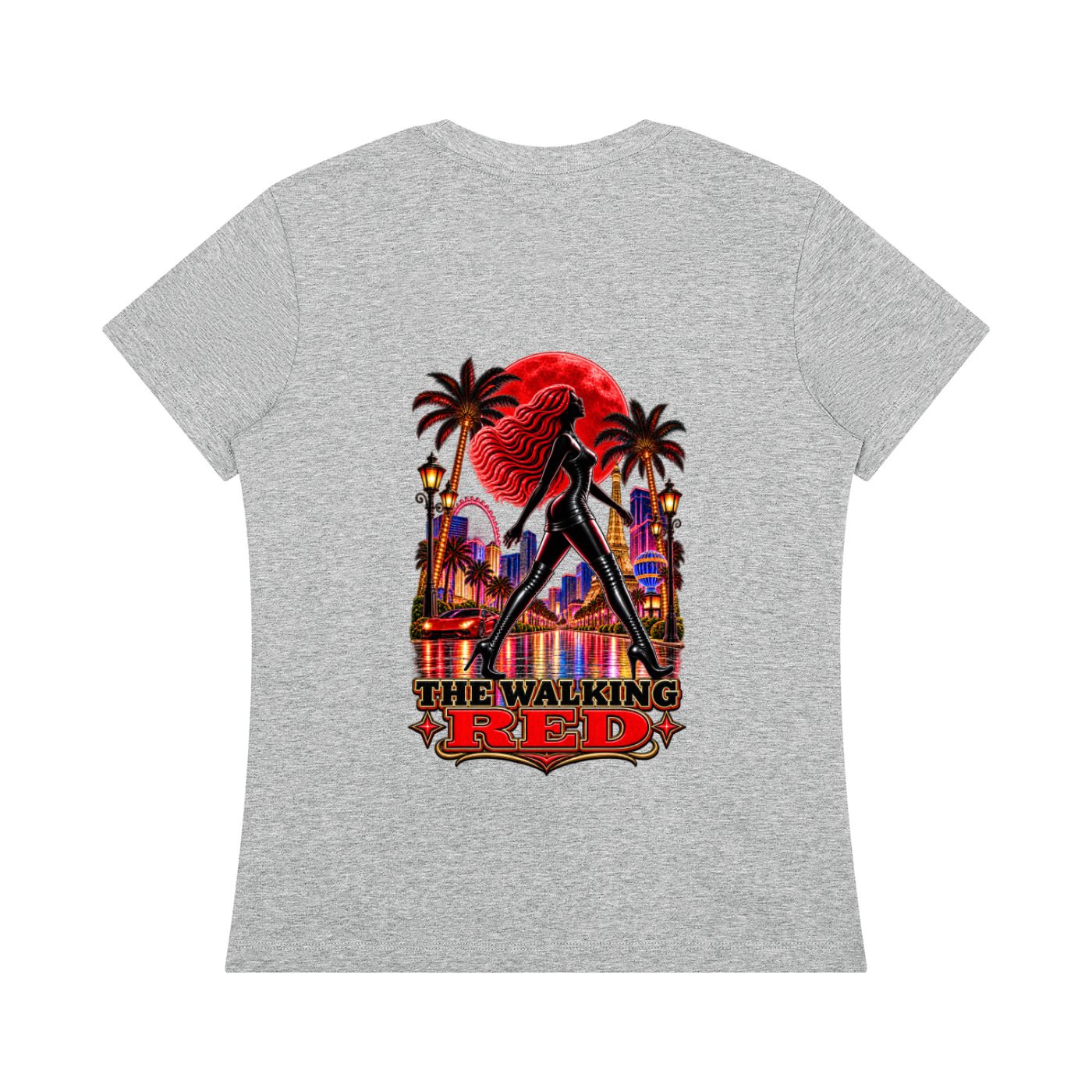 The Walking Red Vegas Women's Crewneck T-Shirt
