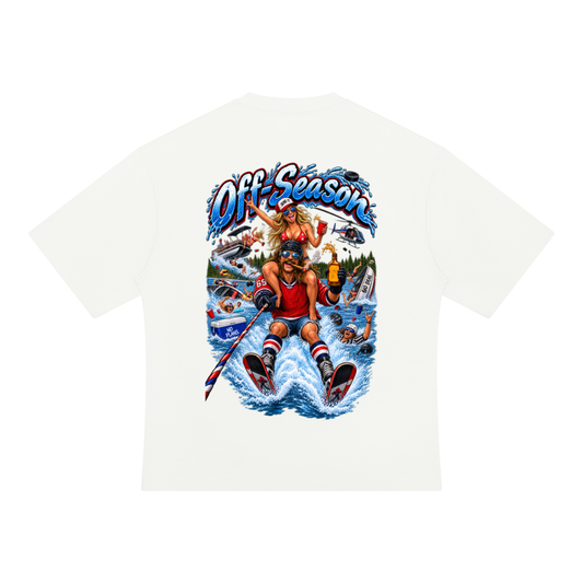 Off-Season Hockey Waterskiing Oversized T-Shirt