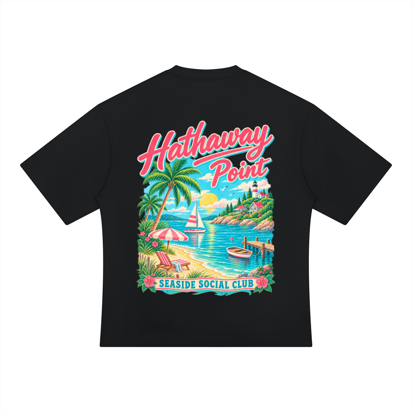 Signature Series Seaside Social Club Oversized T-Shirt
