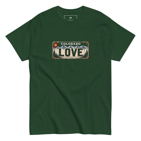 Love Colorado License Plate T-Shirt
