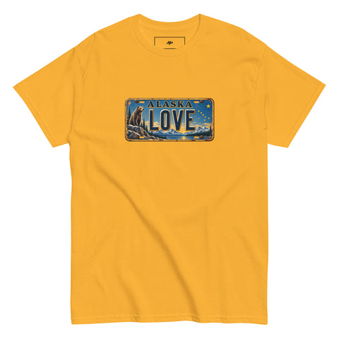 Love Alaska License Plate T-Shirt