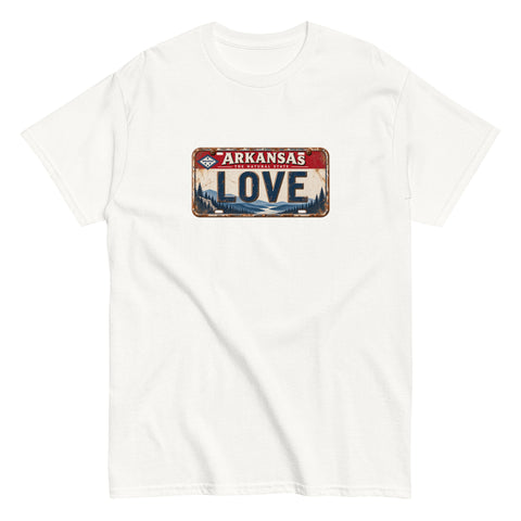 Love Arkansas License Plate T-Shirt