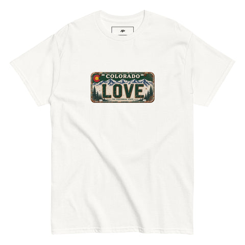 Love Colorado License Plate T-Shirt