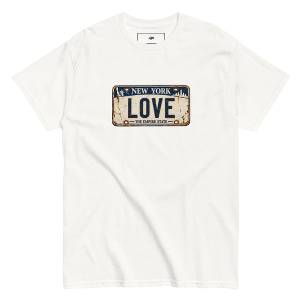 Love New York License Plate T-Shirt