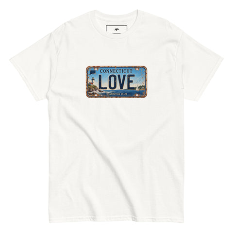 Love Connecticut License Plate T-Shirt