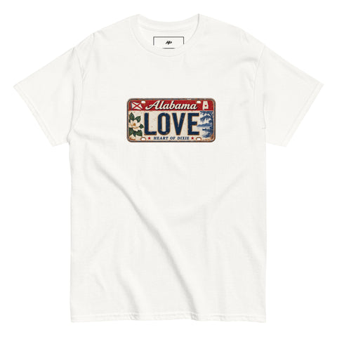 Love Alabama License Plate T-Shirt